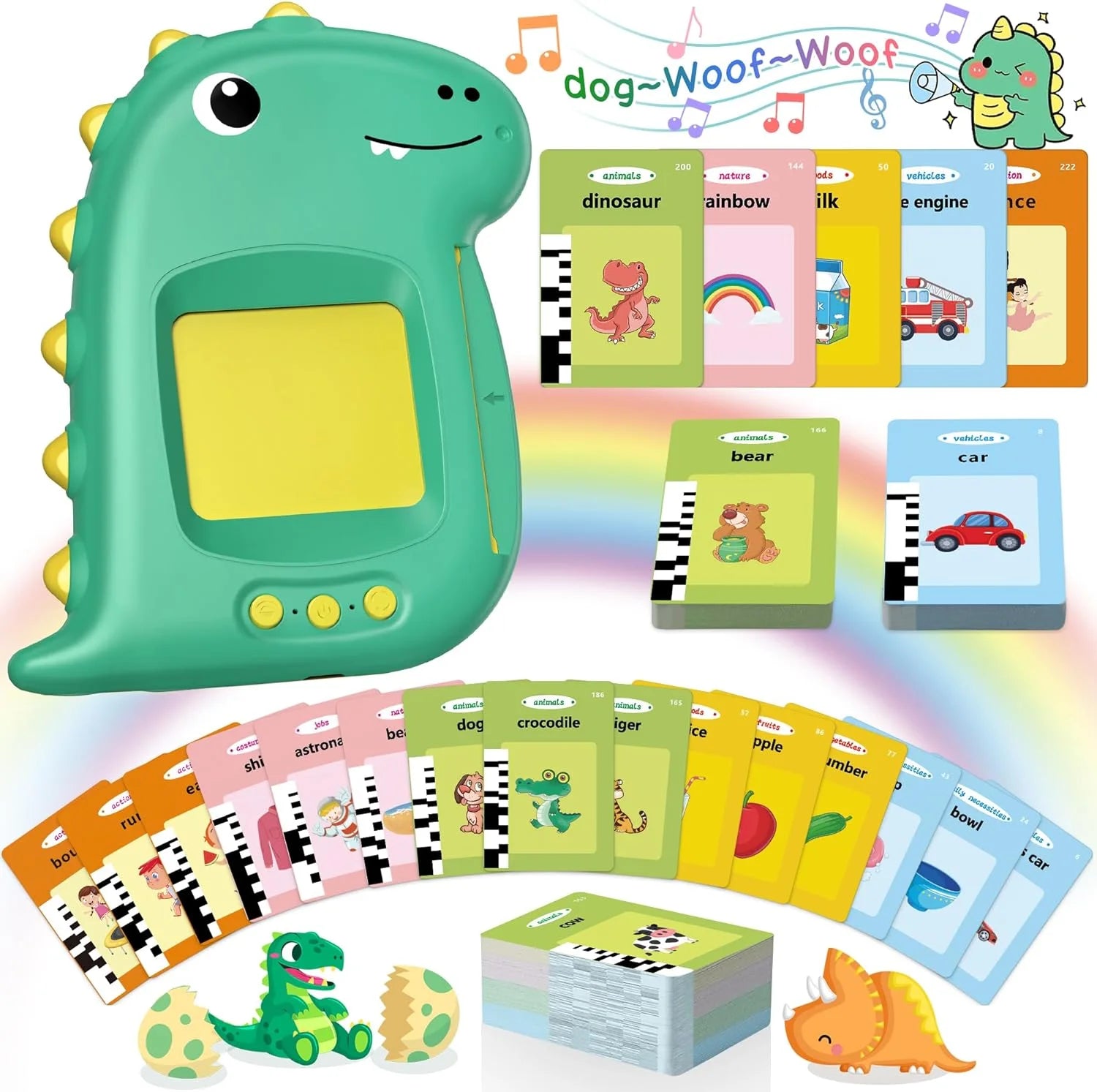 Toddler Toys for 2 3 4 5 Years Old Boys, 224 Sight Words Talking Flash Cards, Montessori Sensory Toys for Autistic Children, Autism Learning Toys, Speech Therapy Toys