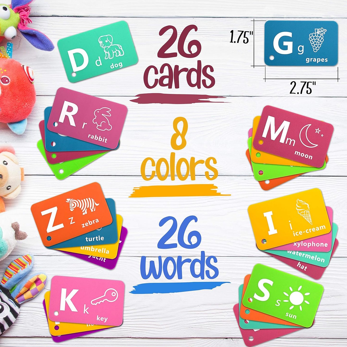 Alphabetical and 123 Number Flash Cards for Babies, Kids and Toddlers (ABC Flash Cards)